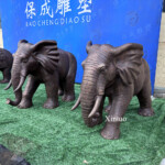 Floor Standing Elephant Statue