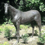 outdoor bronze horse statue