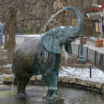 elephant garden water feature