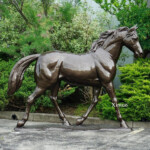 large bronze horse sculpture