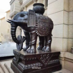 Elephant Statue at Front Door