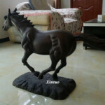 small bronze horse sculpture