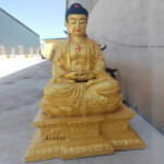 large bronze buddha statue