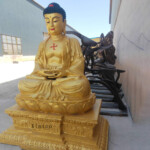 large bronze buddha statue