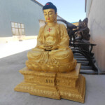 large bronze buddha statue