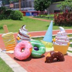 ice cream pop art sculpture