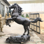 Bronze Horse Garden Statue