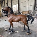 large horse garden statue