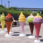 ice cream pop art sculpture