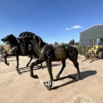 life size outdoor horse statue