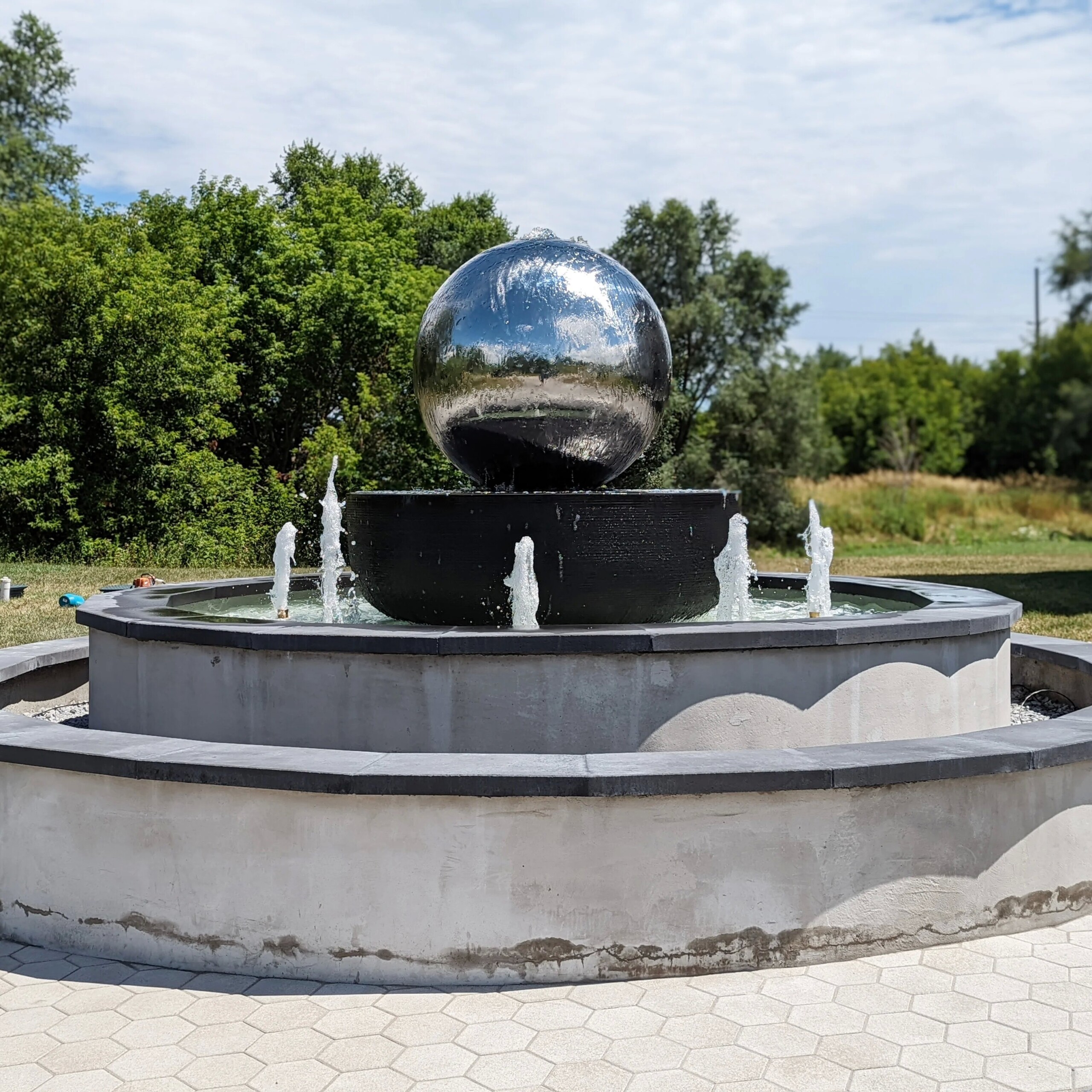 Stainless Steel Ball Fountain