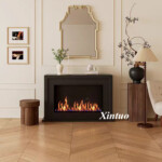 modern marble mantel