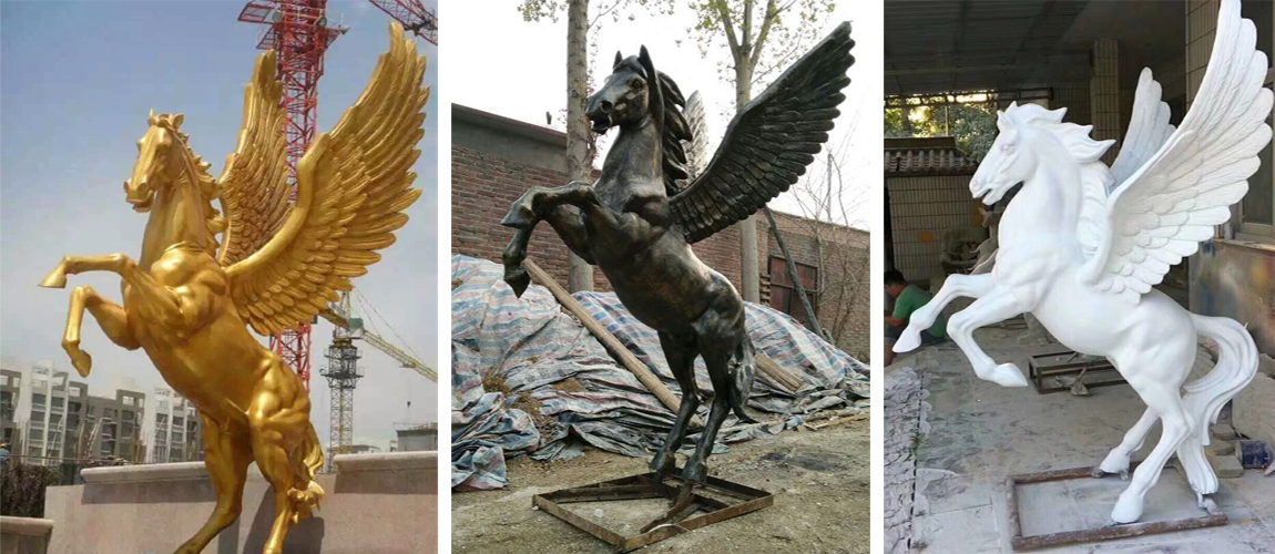 winged horse sculpture