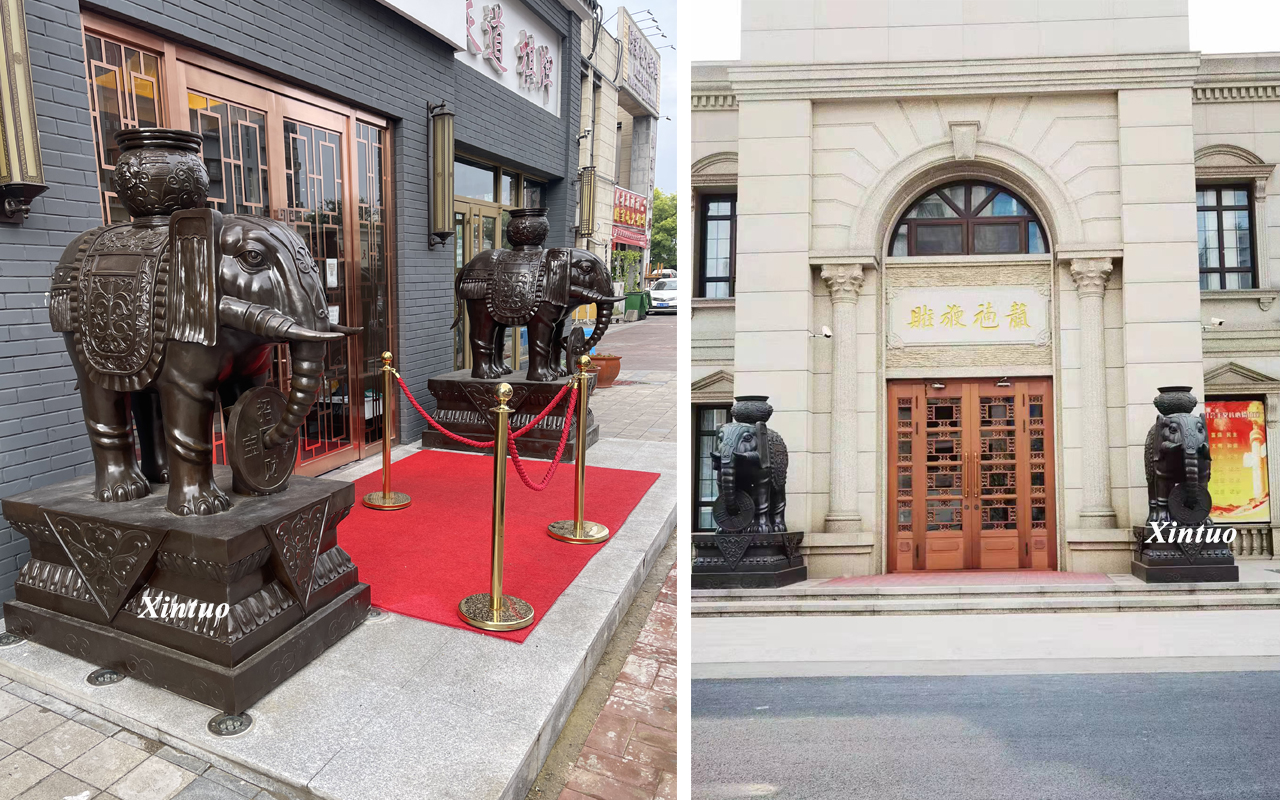 Elephant Statue at Front Door