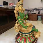 green tara bronze statue