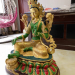 green tara bronze statue