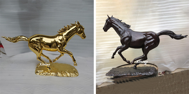 small bronze horse sculpture