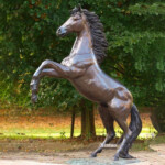 Bronze Horse Garden Statue