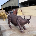 life size bull sculpture