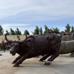 life size bull sculpture