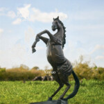 Jumping Horse Sculpture