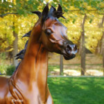 arabian horse bronze sculpture