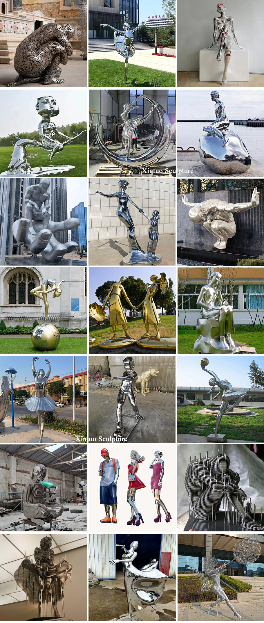 Stainless Steel Figure Sculpture