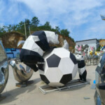 panda outdoor statue