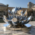 lotus flower outdoor fountain