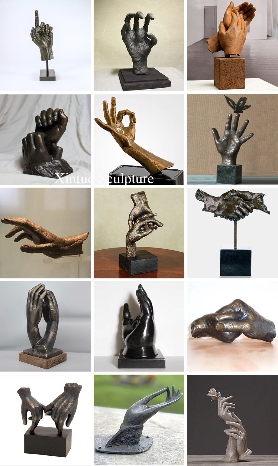 large hand sculpture