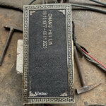 bronze plate for grave marker