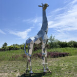 life size giraffe statue