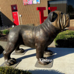 english bulldog statue outdoor