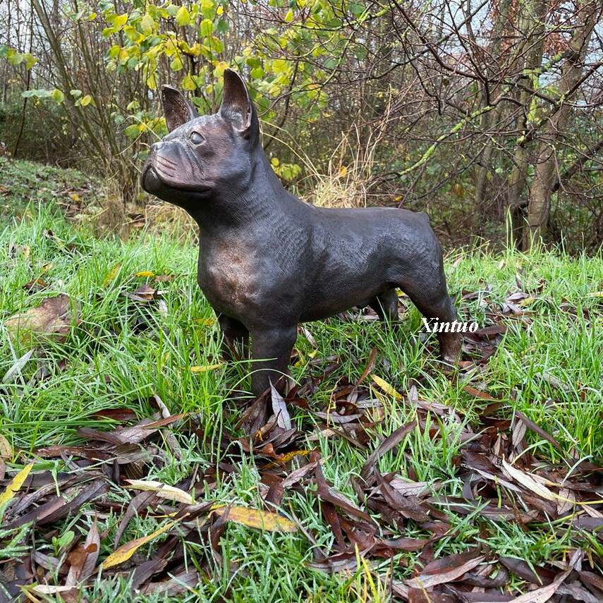 french bulldog statue for garden 