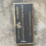 bronze plate for grave marker