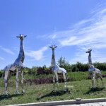 life size giraffe statue