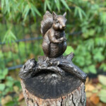 Bronze Squirrel Sculpture