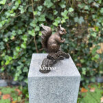 Bronze Squirrel Sculpture