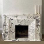 fireplace mantel surround stone