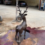 life size stag garden ornament