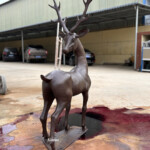 life size stag garden ornament