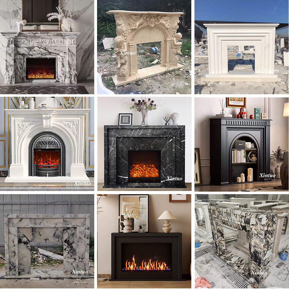 Fireplace Mantel Surround Stone