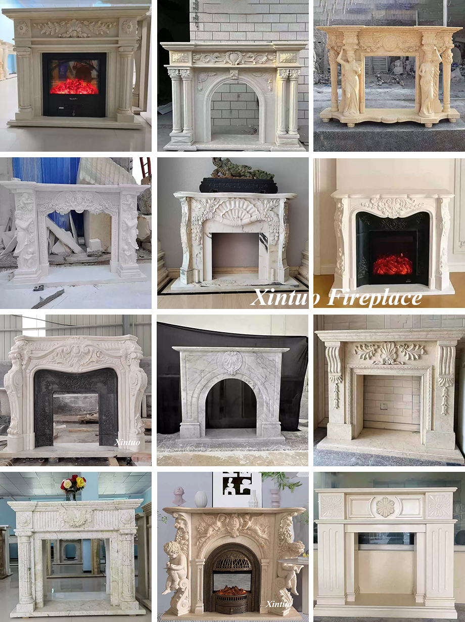 Fireplace Mantel Surround Stone