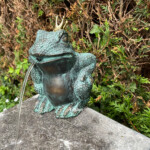 spitting frog fountain