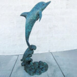 Dolphin Fountain Sculpture